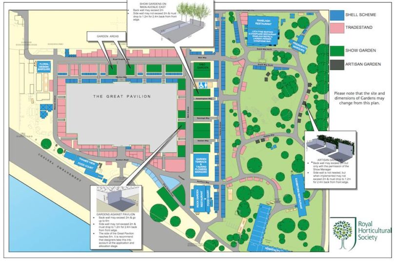 Chelsea Flower Show - Proposed 2012 Garden Layout Plan