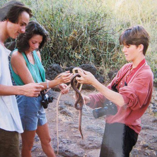 Julia Leakey and snakes